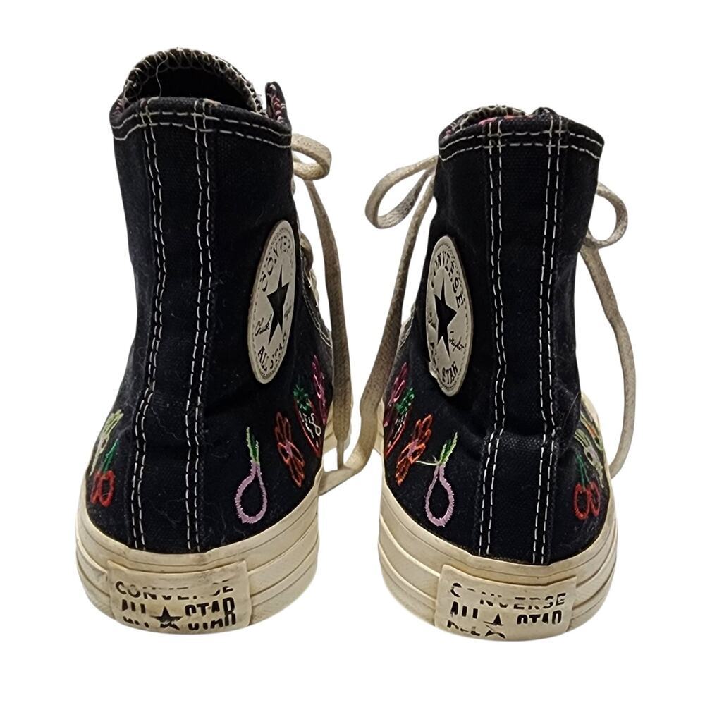 Converse Chuck Taylor All Star High Festival Embroidered Fruits Florals Size 10 - Picture 8 of 11